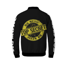 Load image into Gallery viewer, Top Secret Logo - background black - 3D Paint Men's Bomber Jacket