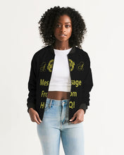 Load image into Gallery viewer, Hold the Line Women&#39;s All-Over Print Bomber Jacket