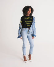 Load image into Gallery viewer, Hold the Line Women&#39;s All-Over Print Lounge Cropped Tee