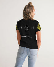 Load image into Gallery viewer, Hold the Line Women&#39;s All-Over Print V-Neck Tee