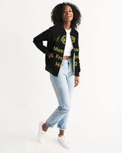 Load image into Gallery viewer, Hold the Line Women&#39;s All-Over Print Bomber Jacket