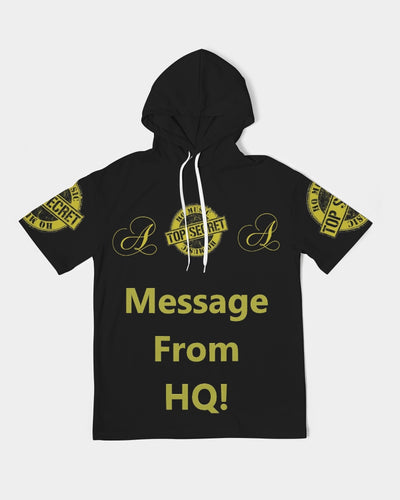 Hold the Line Men's All-Over Print Premium Heavyweight Short Sleeve Hoodie