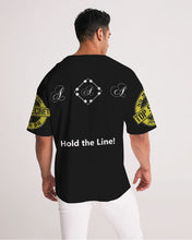 Load image into Gallery viewer, Hold the Line Men&#39;s All-Over Print Premium Heavyweight Tee