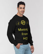 Load image into Gallery viewer, Hold the Line Men&#39;s All-Over Print Classic French Terry Crewneck Pullover