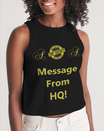 Hold the Line Women's All-Over Print Cropped Tank