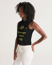 Load image into Gallery viewer, Hold the Line Women&#39;s All-Over Print Cropped Tank