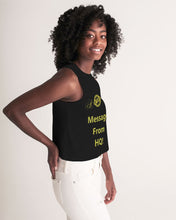 Load image into Gallery viewer, More Solutions and Less Excuses Women&#39;s All-Over Print Cropped Tank