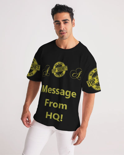 Hold the Line Men's All-Over Print Premium Heavyweight Tee