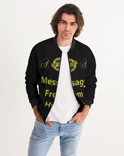 Hold the Line Men's All-Over Print Bomber Jacket