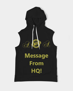 Hold the Line Men's All-Over Print Heavyweight Sleeveless Hoodie