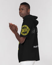 Load image into Gallery viewer, Hold the Line Men&#39;s All-Over Print Premium Heavyweight Short Sleeve Hoodie