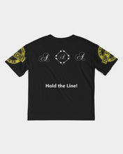 Load image into Gallery viewer, Hold the Line Men&#39;s All-Over Print Premium Heavyweight Tee