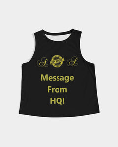 Hold the Line Women's All-Over Print Cropped Tank