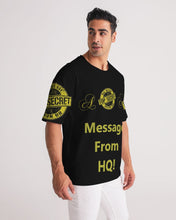 Load image into Gallery viewer, Hold the Line Men&#39;s All-Over Print Premium Heavyweight Tee