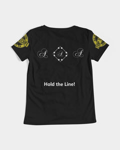 Hold the Line Women's All-Over Print V-Neck Tee