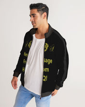 Load image into Gallery viewer, Hold the Line Men&#39;s All-Over Print Stripe Sleeve Track Jacket