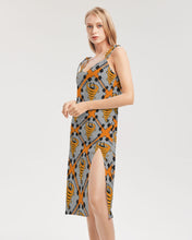 Load image into Gallery viewer, Cyclone - Diamond Pattern 2023 - theagencyheadquarters Women&#39;s Tie Strap Split Dress