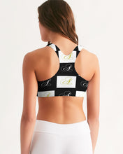 Load image into Gallery viewer, Double A - Black background bed sheets Women's Seamless Sports Bra