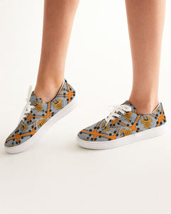 Cyclone - Diamond Pattern 2023 - theagencyheadquarters Women's Lace Up Canvas Shoe
