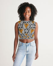 Load image into Gallery viewer, Cyclone Gray- Diamond Pattern 2023 - theagencyheadquarters Women's Twist-Front Tank