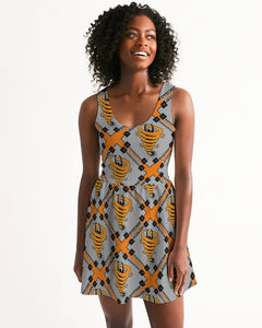 Cyclone - Diamond Pattern 2023 - theagencyheadquarters Women's Scoop Neck Skater Dress
