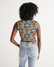 Load image into Gallery viewer, Cyclone Gray- Diamond Pattern 2023 - theagencyheadquarters Women's Twist-Front Tank