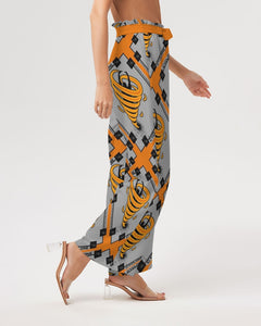 Cyclone - Diamond Pattern 2023 - theagencyheadquarters Women's High-Rise Wide Leg Pants