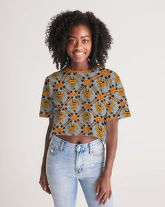 Cyclone - Diamond Pattern 2023 - theagencyheadquarters Women's Lounge Cropped Tee