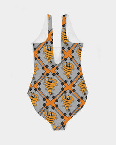 Cyclone - Diamond Pattern 2023 - theagencyheadquarters Women's One-Piece Swimsuit