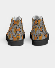 Load image into Gallery viewer, Cyclone - Diamond Pattern 2023 - theagencyheadquarters Men's Hightop Canvas Shoe - Black