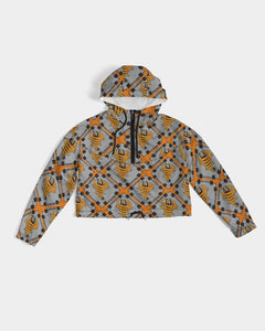 Cyclone - Diamond Pattern 2023 - theagencyheadquarters Women's Cropped Windbreaker