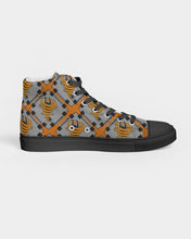 Load image into Gallery viewer, Cyclone - Diamond Pattern 2023 - theagencyheadquarters Men's Hightop Canvas Shoe - Black