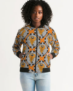 Cyclone - Diamond Pattern 2023 - theagencyheadquarters Women's Bomber Jacket