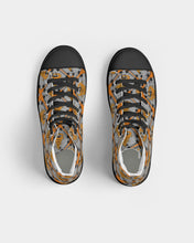Load image into Gallery viewer, Cyclone - Diamond Pattern 2023 - theagencyheadquarters Men's Hightop Canvas Shoe - Black