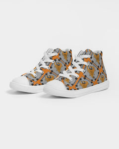 Cyclone - Diamond Pattern 2023 - theagencyheadquarters Kids Hightop Canvas Shoe