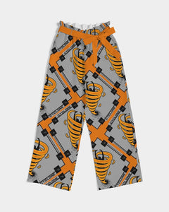 Cyclone - Diamond Pattern 2023 - theagencyheadquarters Women's High-Rise Wide Leg Pants