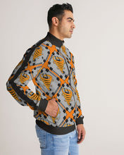Load image into Gallery viewer, Cyclone - Diamond Pattern 2023 - theagencyheadquarters Men's Stripe-Sleeve Track Jacket