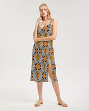 Load image into Gallery viewer, Cyclone - Diamond Pattern 2023 - theagencyheadquarters Women&#39;s Tie Strap Split Dress