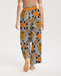 Cyclone - Diamond Pattern 2023 - theagencyheadquarters Women's High-Rise Wide Leg Pants
