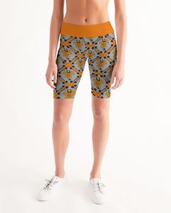 Cyclone - Diamond Pattern 2023 - theagencyheadquarters Women's Mid-Rise Bike Shorts